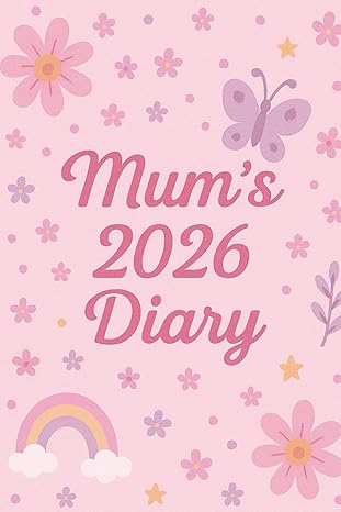 Mum’s 2026 Daily Planner & Diary – Page-Per-Day Organizer with Pastel Floral Design